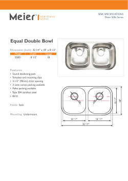 Equal Double Bowl