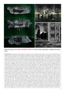 1 Hurrell, Cameron. STALKER : ARCHIVE OF DECAY: MArch (Prof