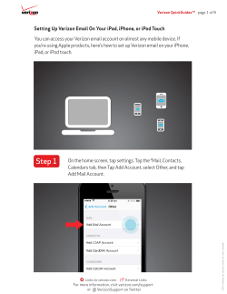 Setting Up Verizon Email on Your iPad, iPhone, or iPod Touch