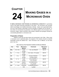 Chapter 24. Making Gases in a Microwave Oven