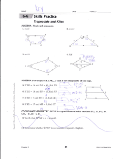 kites and trapezoids KEY