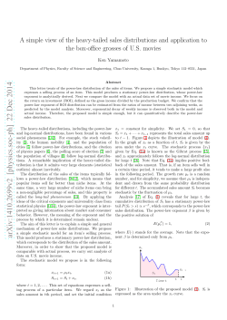 A simple view of the heavy-tailed sales distributions and application