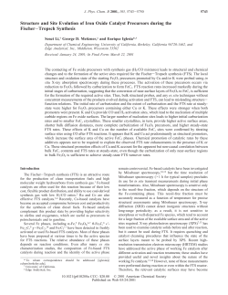 Structure and Site Evolution of Iron Oxide Catalyst Precursors during