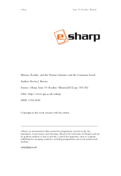 Illusion, Reality, and the Pursuit of Justice and the Common Good