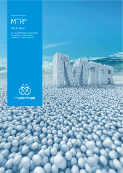 Brochure PET - thyssenkrupp Industrial Solutions