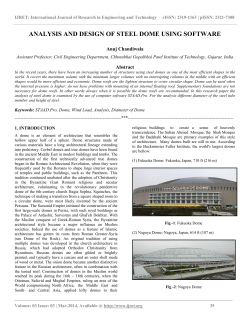 analysis and design of steel dome using software