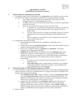 The Federal Courts, Chapter 16
