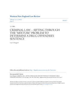 criminal law&mdash;sifting through the &ldquo;mixture&rdquo;