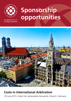 Sponsorship opportunities - International Bar Association