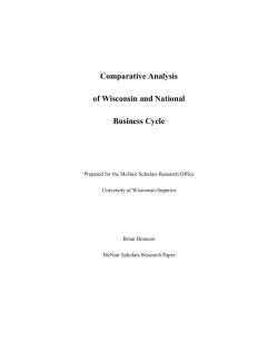 Comparative Analysis of Wisconsin and National Business Cycle