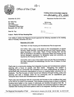 Correspondence - City of Brampton