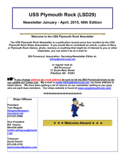 Newsletter #40 - USS Plymouth Rock
