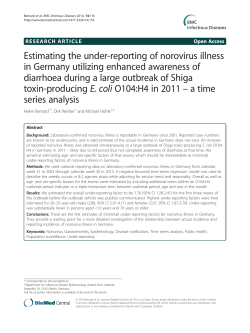 Estimating the under-reporting of norovirus illness in Germany