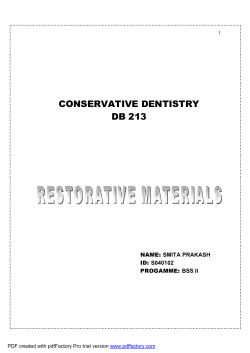 CONSERVATIVE DENTISTRY DB 213