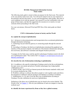 BUS206: Management Information Systems Study Guides The