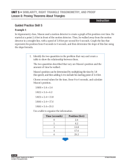 UNIT 5 • SIMILARITY, RIGHT TRIANGLE TRIGONOMETRY, AND
