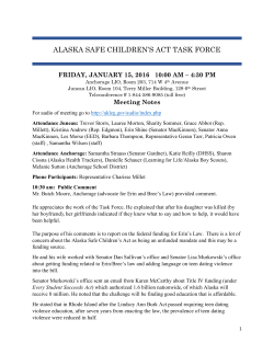 Notes - Alaska Children`s Trust