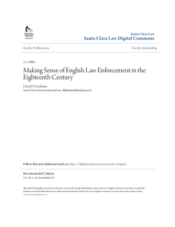 Making Sense of English Law Enforcement in the Eighteenth Century
