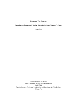 Escaping The System: Dancing to Transcend Racial Binaries in