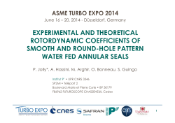 experimental and theoretical rotordynamic coefficients of smooth