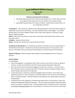 January 2015 - Early Childhood Ohio