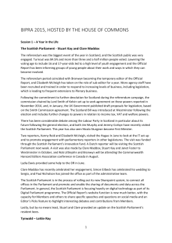 BIPRA Symposium Report 2015