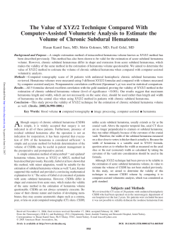 The Value of XYZ/2 Technique Compared With Computer