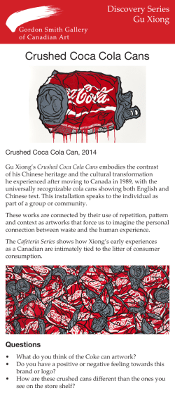 Crushed Coca Cola Cans