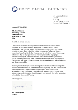 Letter of Commitment