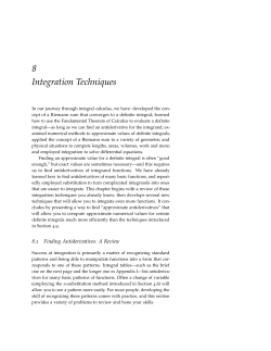 8 Integration Techniques