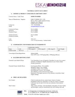 Sodium Iodide MSDS