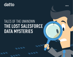 the lost salesforce data mysteries