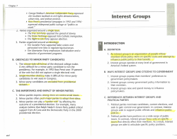 Interest Groups