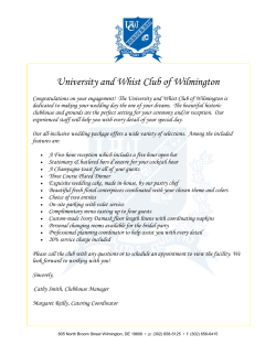 University and Whist Club of Wilmington Wedding Cake