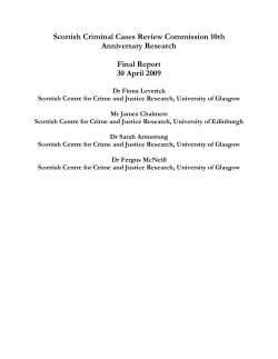 SCCRC Research Report