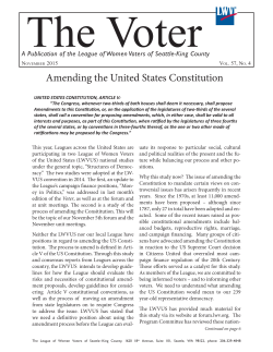 Amending the United States Constitution