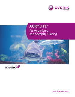 ACRYLITE&reg; Market Segment Brochure For Aquarium and Specialty