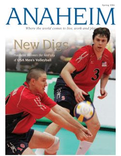 Anaheim becomes the host city of USA Men`s Volleyball