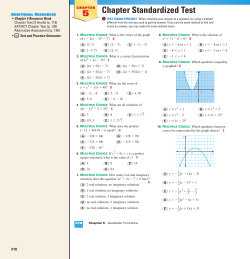 Algebra 2 - Alliance Ouchi-O`Donovan 6