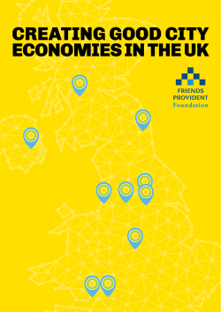 Creating Good City Economies in the UK