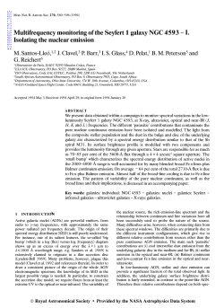 Isolating the nuclear emission