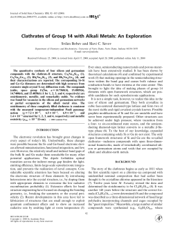 Clathrates of Group 14 with Alkali Metals: An Exploration