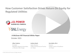 How Customer Satisfaction Drives Return On Equity