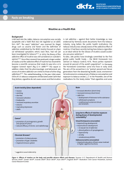 Nicotine as a Health Risk - German Cancer Research Center