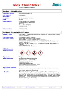 safety data sheet