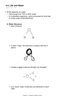 4.4 Water and pH