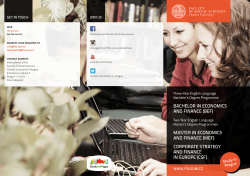 Bachelor in economics and finance (Bef) master in economics and