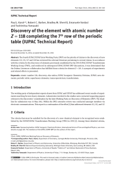 Discovery of the element with atomic number Z = 118 completing the