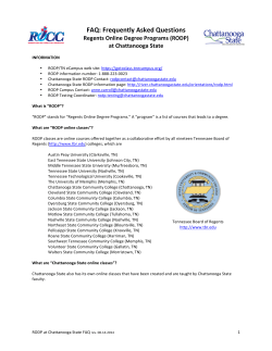 FAQ - Chattanooga State Community College