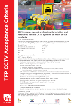 T F P C C T V A cce p tan ce C rite ria